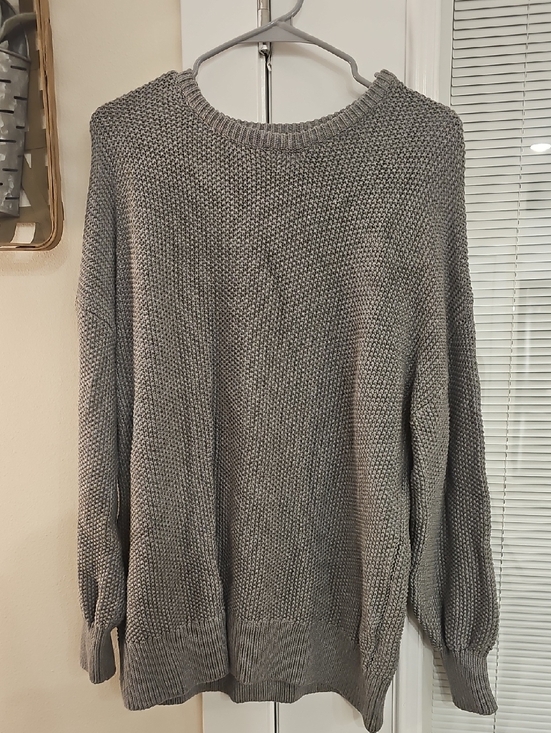 Old Navy Sweaters - Old Navy Gray Ribbed Tunic Sweater